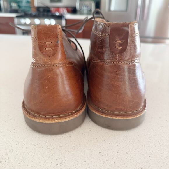 Crown Vintage Casper Chukka Boots, Brown, Men's 10 Cognac Brown Leather - Picture 3 of 6